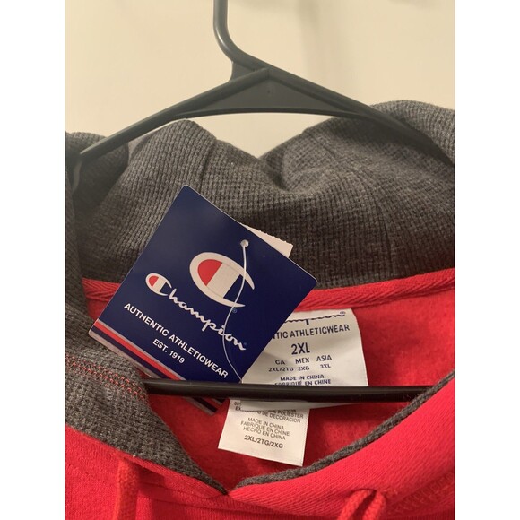 Champion Men's Sweatshirt Hoodie Size XXL Maryland Terrapins Red Black - Picture 3 of 8